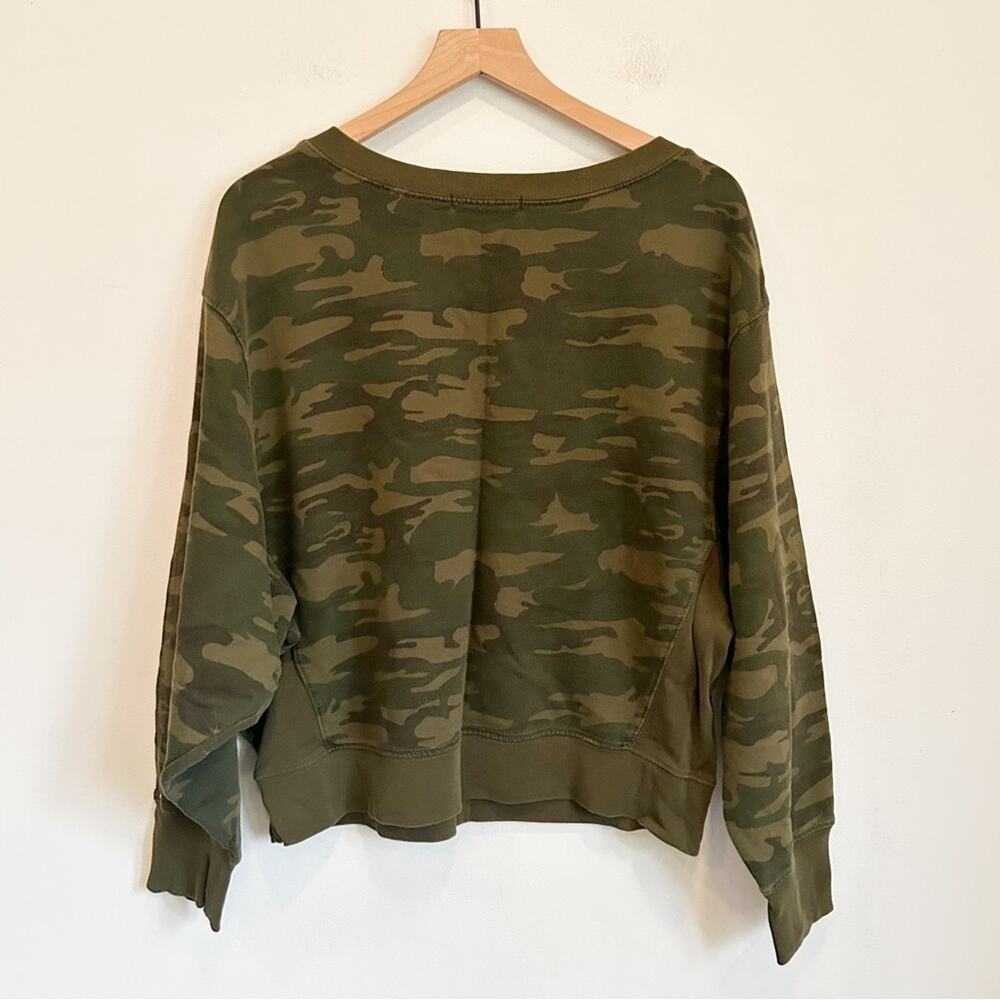 Sanctuary Dolman Army Pullover Sweatshirt Green Size M - Picture 8 of 8